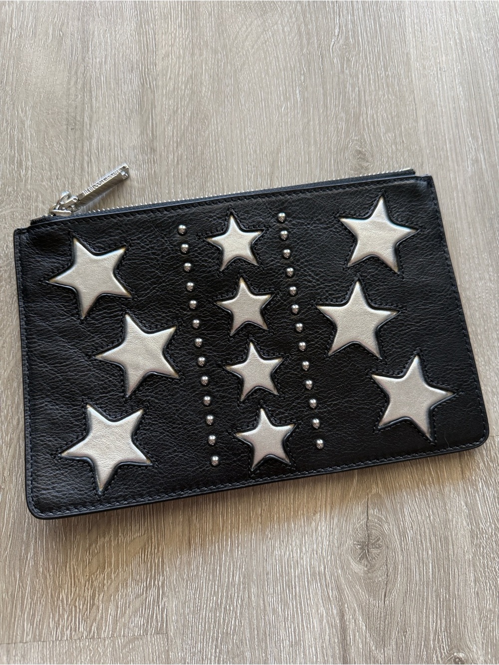 Black Leather Star Wallet